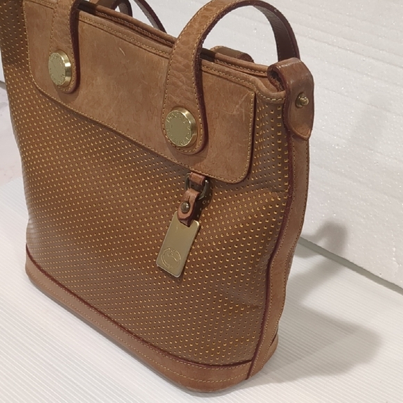 Dooney & Bourke Vintage Tan Leather Bag - Picture 6 of 12